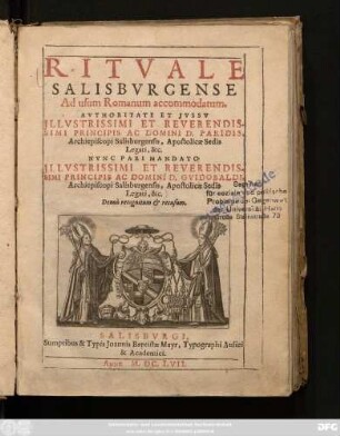 Rituale Salisburgense : Ad usum Romanum accommodatum
