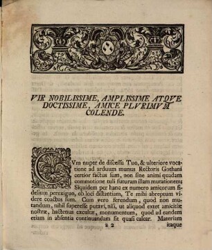 Exercitatio Epistolaris De Morbis Docentium In Scholis, Eorumque Medela