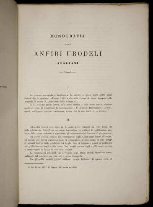 Monografia Degli Anfibi Urodeli Italiani