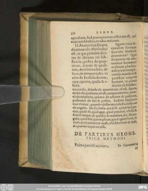De Partibus Geometricae Methodi.