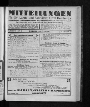 Jahrgang 1928, Hamburg, den 21. Oktober, Nummer 43