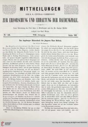 8: Das Augsburger Skizzenbuch des jüngeren Hans Holbein