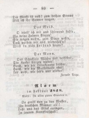 Alarm im Februar 1848