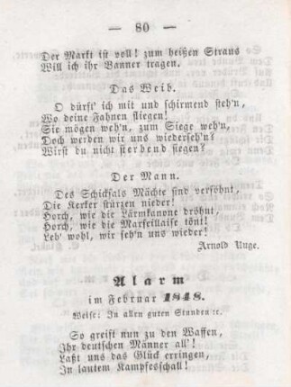Alarm im Februar 1848