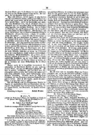 Rede, zum Gedächtniss des entschlafenen Direktors Dr. Johann Carl Christoph Vogel