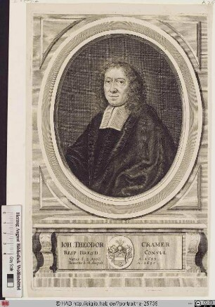 Bildnis Johann Theodor (Dietrich) Cramer