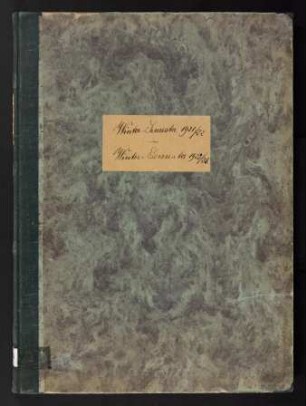 Einschreibebuch, Bd. V: WS 1921/1922 - WS 1922/1923