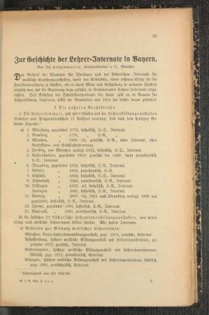 Zur Geschichte der Lehrer-Internate in Bayern