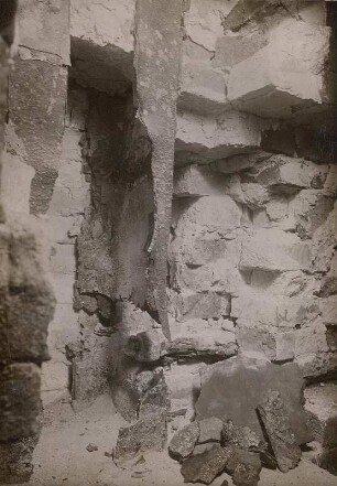 Kessel 13, W.II - Durchgebrannte Trägerverankerung (von links gesehen)