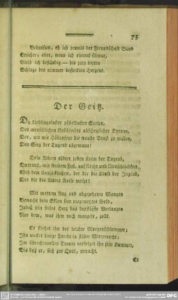 Der Geitz