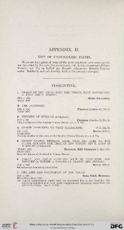 Appendix II: List of undescribed Prints