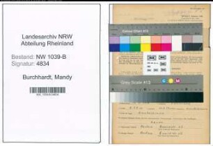 Entnazifizierung Mandy Burchhardt , geb. 18.06.1910 (Saengerin)