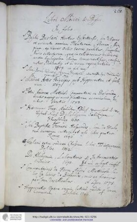 Libri Medici & Physici: Folio