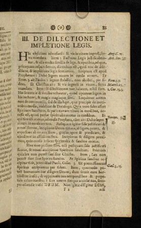 83-144, III. De Dilectione Et Impletione Legis