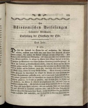 Siebenter Abschnitt. Eintheilung der Oberfläche der Erde