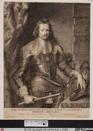 Bildnis Franz Thomas (Francesco Tommaso), Prinz von Savoyen-Carignan