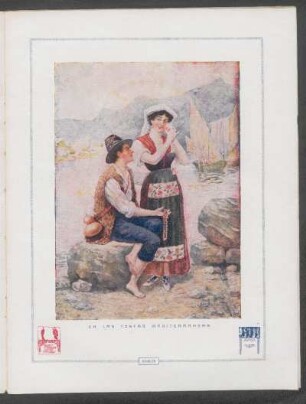 "En las costas mediterraneas" - [Ilustración]