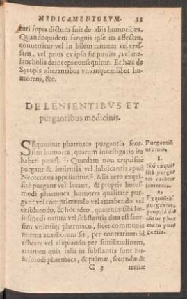 De Lenientibus Et purgantibus medicinis.