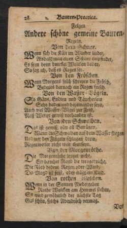 Folgen Andere schöne gemeine Bauern-Regeln.