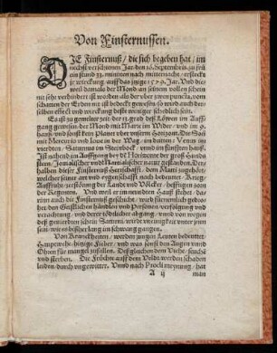 Von Finsternussen [...]