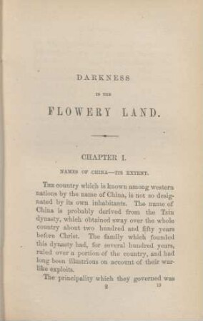 Chapter I. Names of China - Its Extent.
