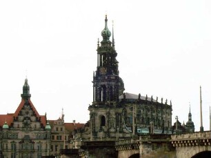 Dresden: Augustusbrücke, Georgentor, Katholische Hofkirche