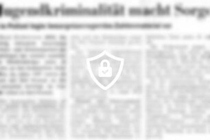Jugendkriminalität macht Sorge