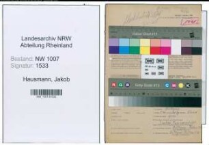 Entnazifizierung Jakob Hausmann , geb. 24.05.1914 (Schriftfuehrer)