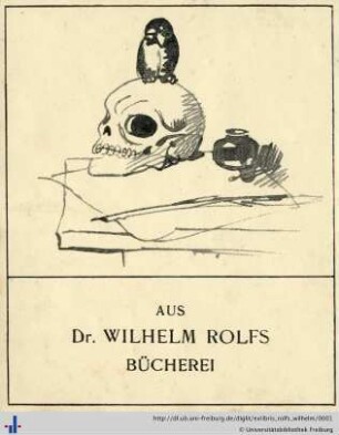 Exlibris (Aus: UB Freiburg, H 6745)