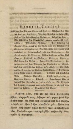 Neuntes Capitel. Reise von der Bai von Turon nach Hué ...
