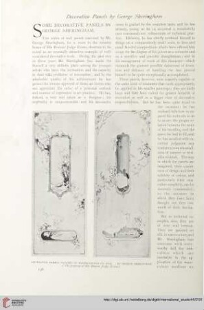 Some decorative panels by George Sheringham