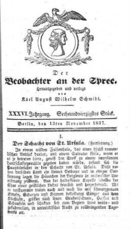 46. Stueck, 13. November 1837