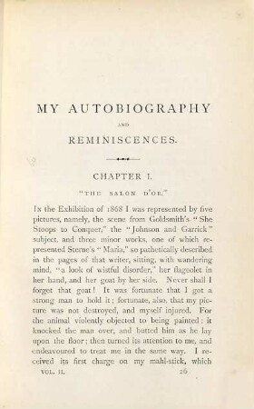 My autobiography and reminiscences, 2