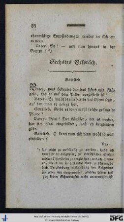 Sechstes Gespräch.