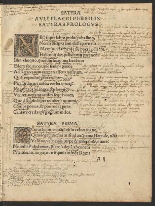 Satyra Prima.