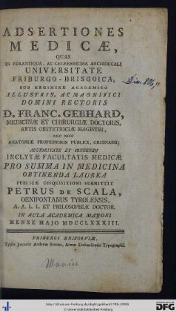 Adsertiones Medicae