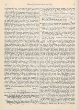 215-219 [Rezension] Dörries, Bernhard, Das System Voigts, die Berufsstellung der Pfarrer u. der Fall Traub