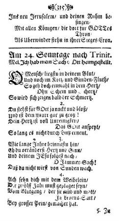 Am 24. Sonntage nach Trinitat. - Am 27. Sonntage nach Trinitat.