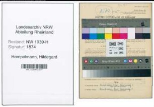 Entnazifizierung Hildegard Hempelmann , geb. 11.01.1911 (Krankenpflegerin)