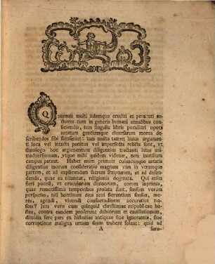 Ad morvm eorvndemqve doctrinae historiam animadversiones theologicae, Lib. 1,[1-2]. Prolvsio orationi praemissa ...