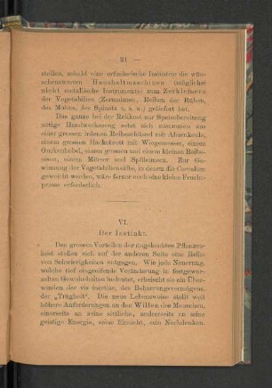 VI. Der Instinkt.