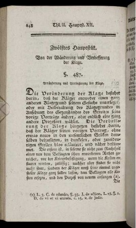 Zwölftes Hauptstück.