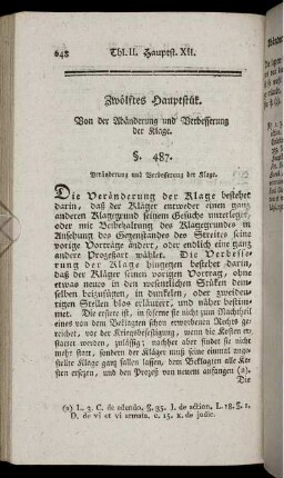 Zwölftes Hauptstück.