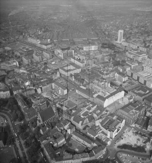 Innenstadt von Leipzig : Blickrichtung Nordosten