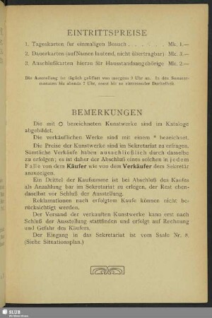 Eintrittspreise