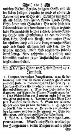 Am XXVII ten Sont. nach Trinit. Matth. 25.1