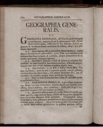 Geographia Generalis. Chronologia. Gnomonica. Mechanica. Hydrostatica. Aerometria. Hydraulica.