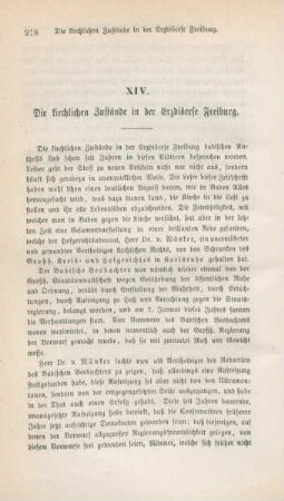 218-224 Die kirchlichen Zustände in der Erzdiöcese Freiburg