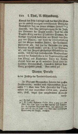 Vierten Periode in der Zeitfolge der Territorialsuperiorität.