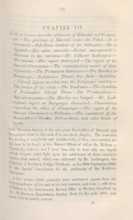Chapter VII. Little in known about the settlement of Râmnâd and Sivagangei ...